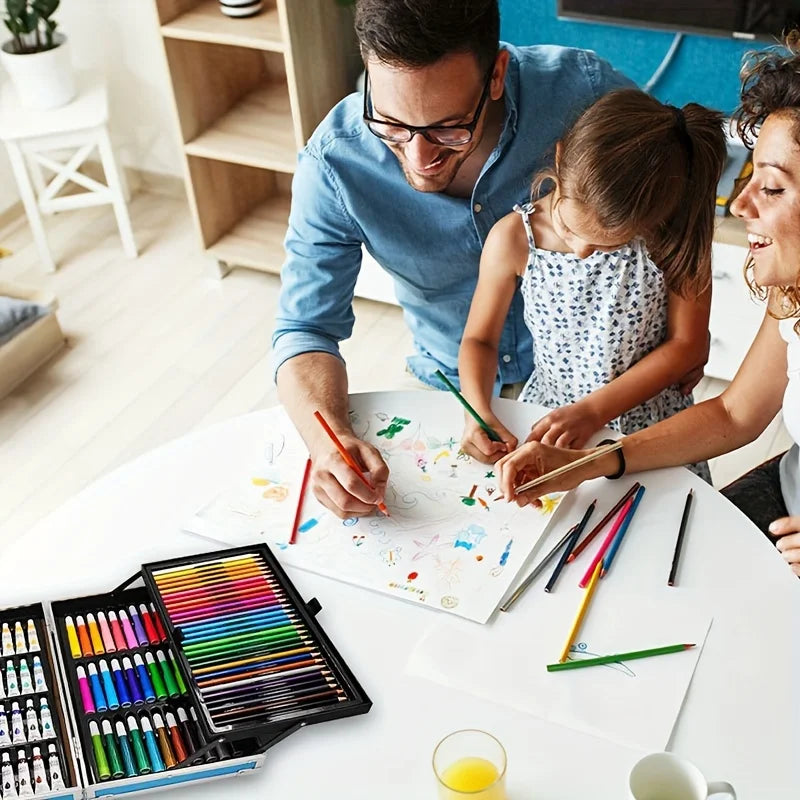 145 Piece Art Set – Drawing & Painting Kit - home decor by Extoril