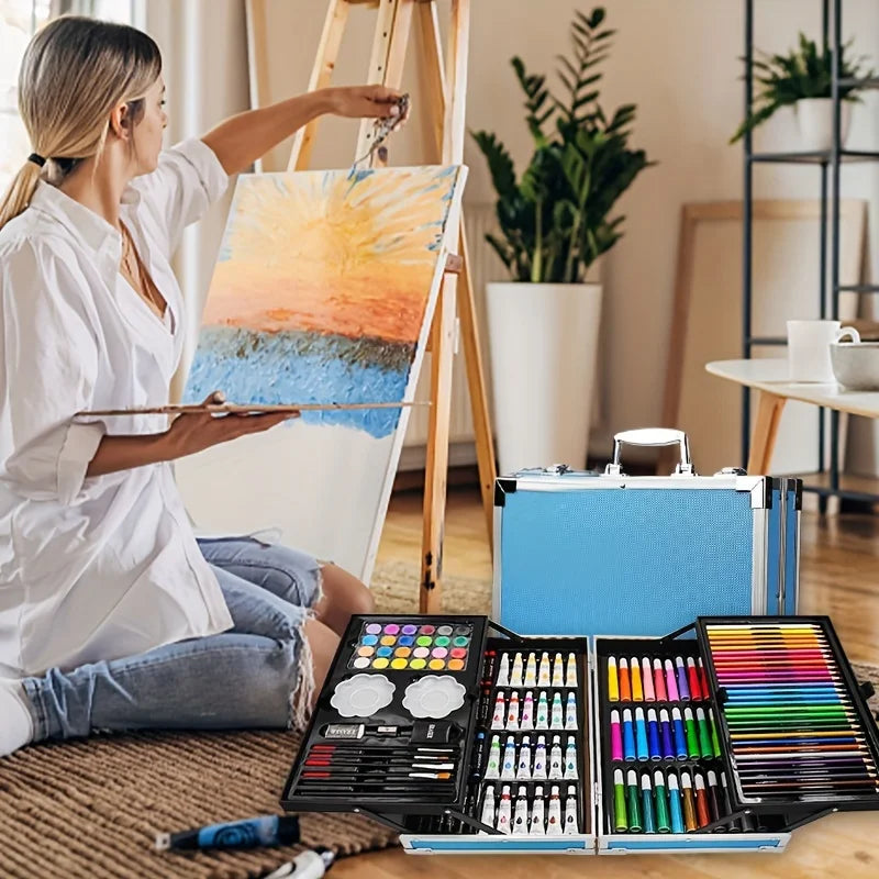 145 Piece Art Set – Drawing & Painting Kit - home decor by Extoril