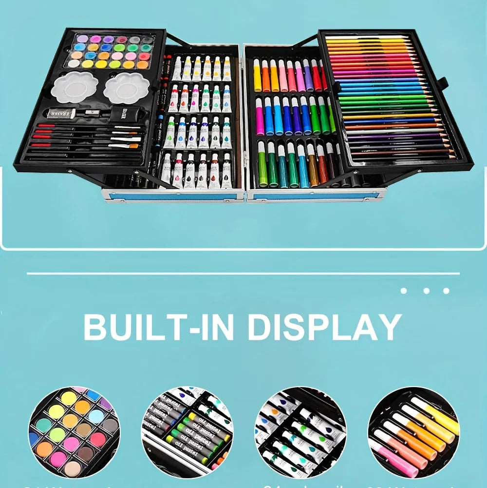 145 Piece Art Set – Drawing & Painting Kit - home decor by Extoril