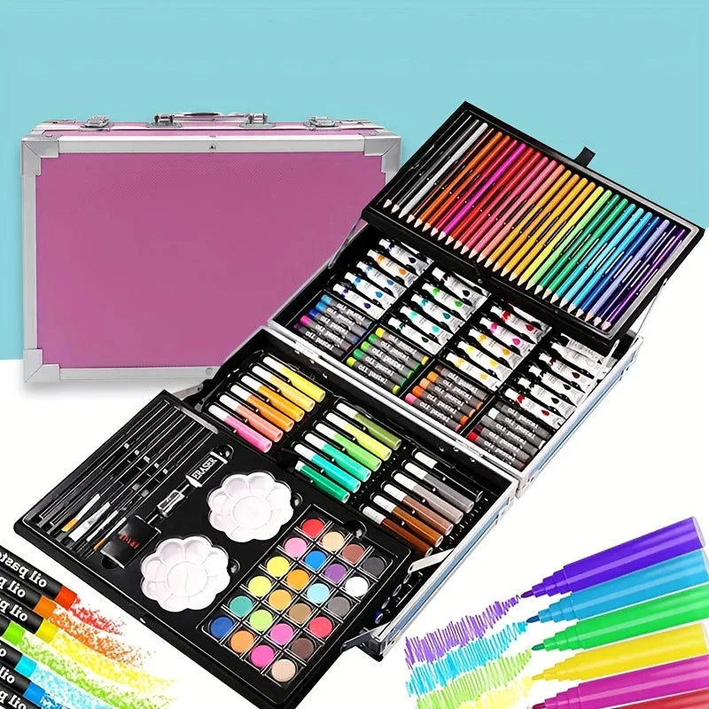 145 Piece Art Set – Drawing & Painting Kit - home decor by Extoril