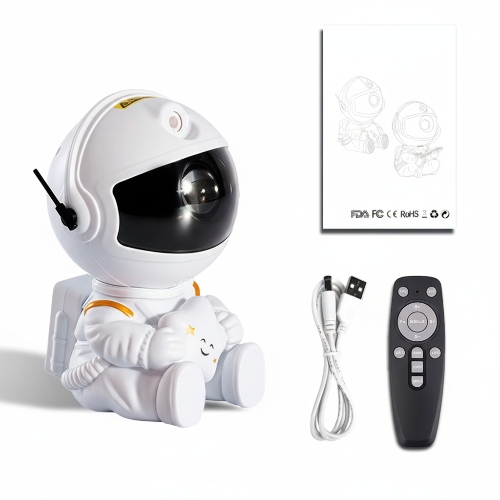 Astronaut Star Projector Galaxy Night Light with Remote - Gadget by Extoril
