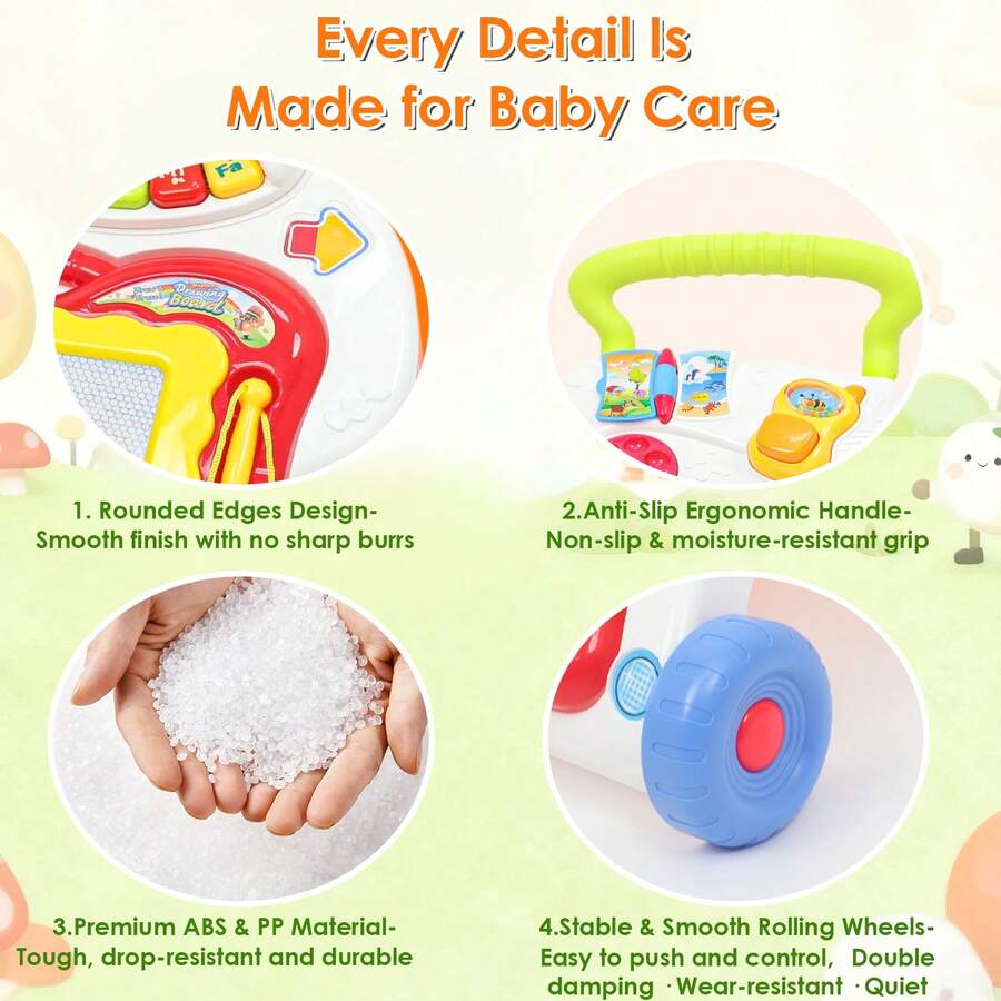 Baby Push Walker Activity Center With Music - Gadget by Extoril