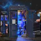 Diy Book Nook Shelf - Mysterious Blue Box - DIY Booknooks by Extoril