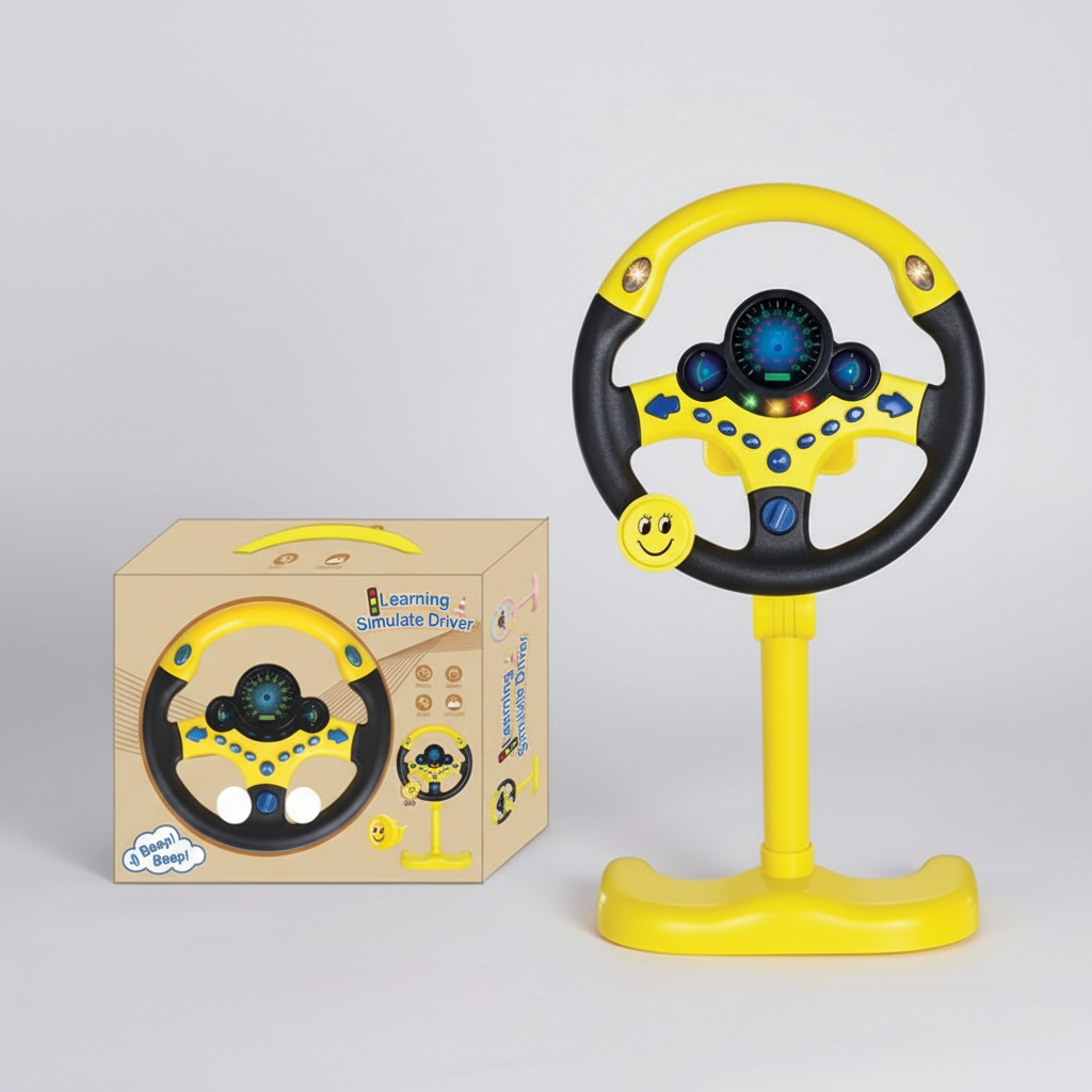 Kids Electric Steering Wheel Toy - Gadget by Extoril