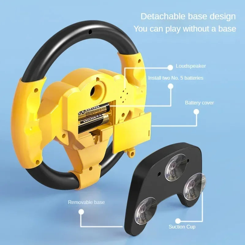 Kids Electric Steering Wheel Toy - Gadget by Extoril