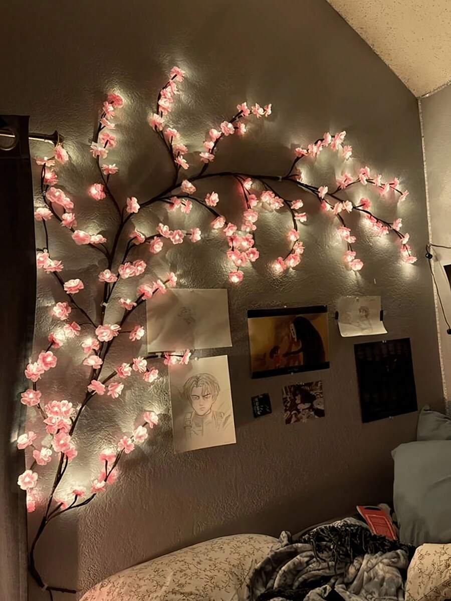 Bendable Cherry Blossom Branch LED Light - home decor by Extoril