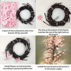 Bendable Cherry Blossom Branch LED Light - home decor by Extoril