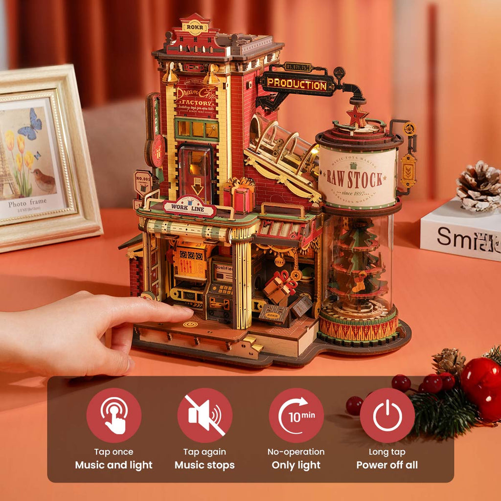Dream Gift Factory Music Box - 3D Wooden Puzzle by Extoril