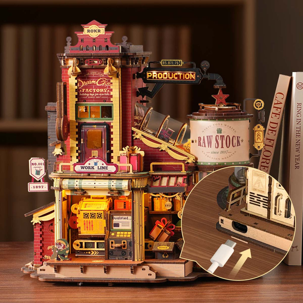 Dream Gift Factory Music Box - 3D Wooden Puzzle by Extoril