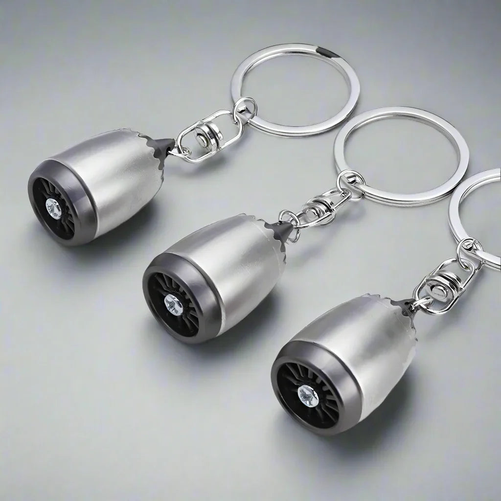 CNC Turbofan Engine Keychain Metal - Gadget by Extoril