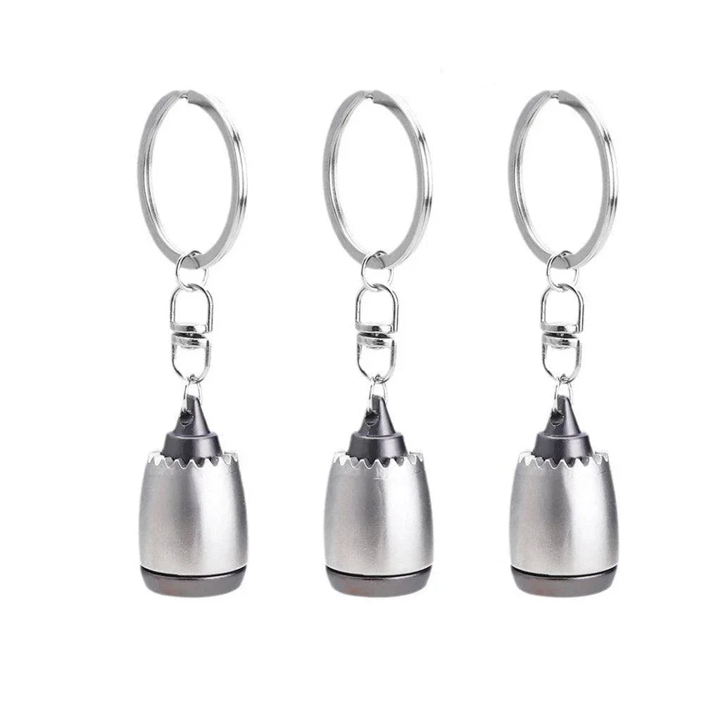 CNC Turbofan Engine Keychain Metal - Gadget by Extoril