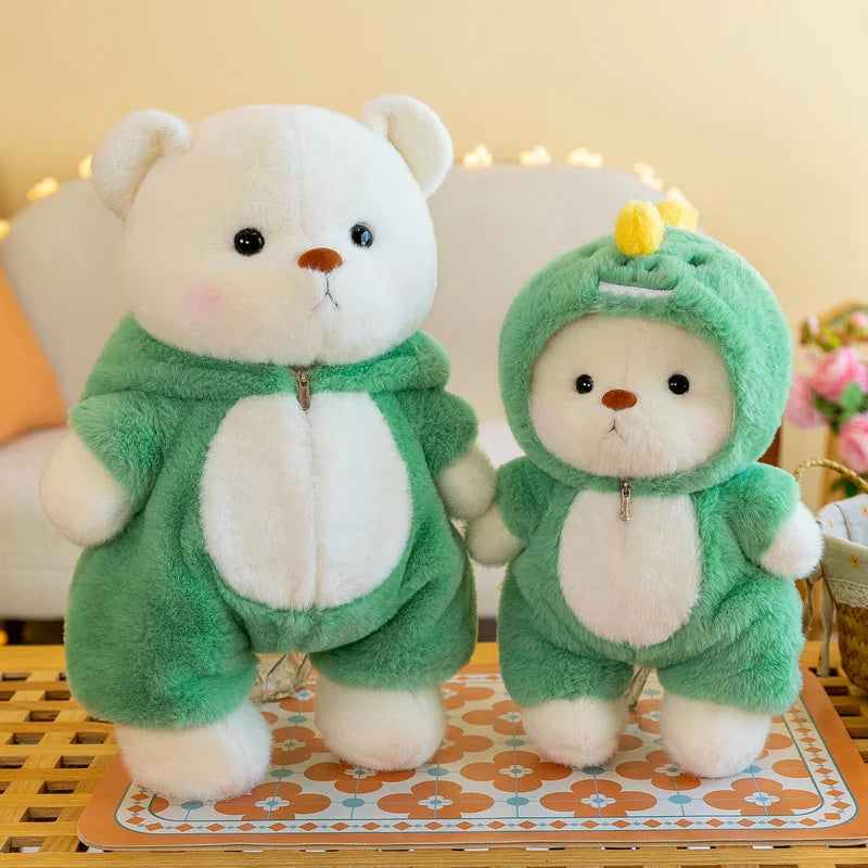 Cute Soft Teddy Bear Plush Toy with Removable Hoodie - Figurine by Extoril