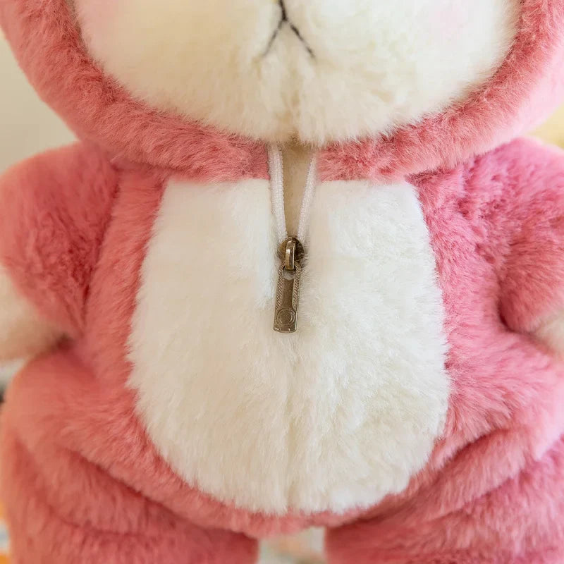 Cute Soft Teddy Bear Plush Toy with Removable Hoodie - Figurine by Extoril