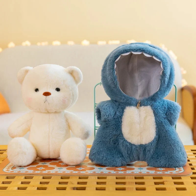 Cute Soft Teddy Bear Plush Toy with Removable Hoodie - Figurine by Extoril