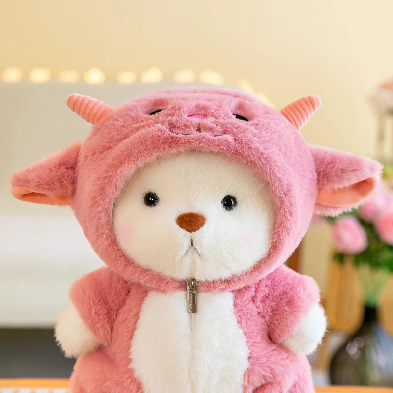 Cute Soft Teddy Bear Plush Toy with Removable Hoodie - Figurine by Extoril