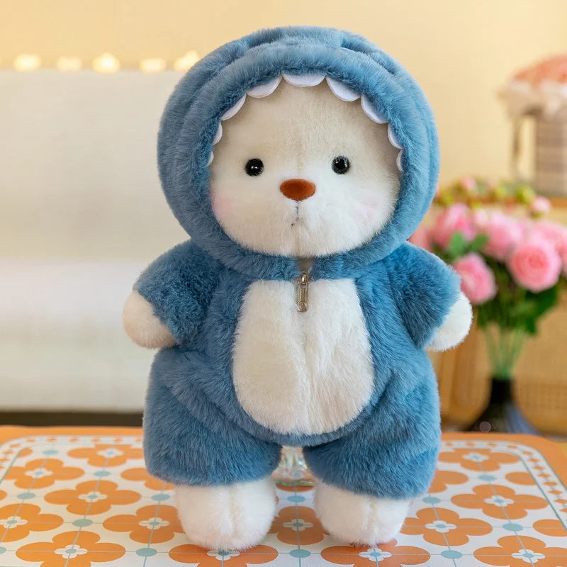 Cute Soft Teddy Bear Plush Toy with Removable Hoodie - Figurine by Extoril