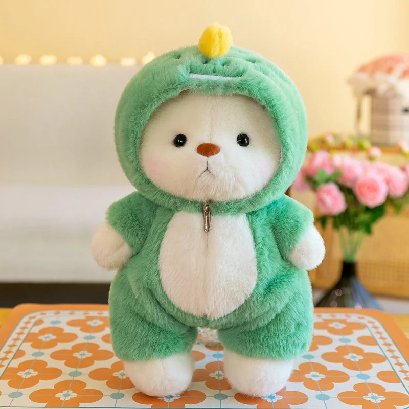 Cute Soft Teddy Bear Plush Toy with Removable Hoodie - Figurine by Extoril