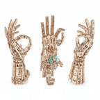 Cyber Hand Wooden Mechanical Gauntlet Kit - 3D Wooden Puzzle by Extoril