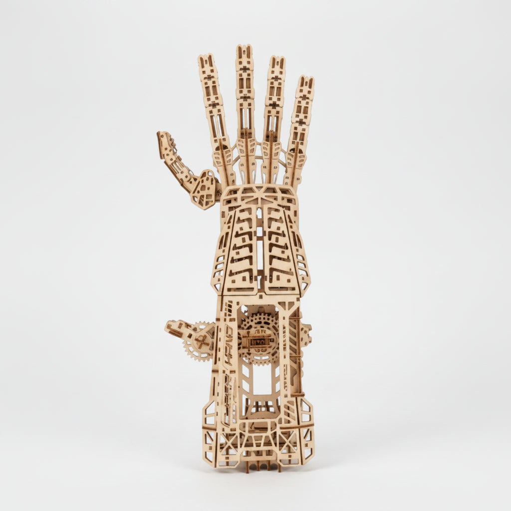 Cyber Hand Wooden Mechanical Gauntlet Kit - 3D Wooden Puzzle by Extoril