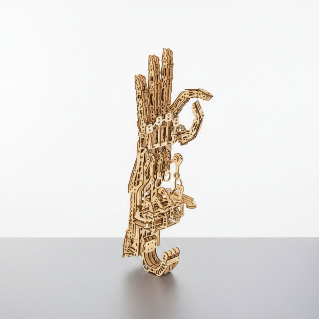 Cyber Hand Wooden Mechanical Gauntlet Kit - 3D Wooden Puzzle by Extoril