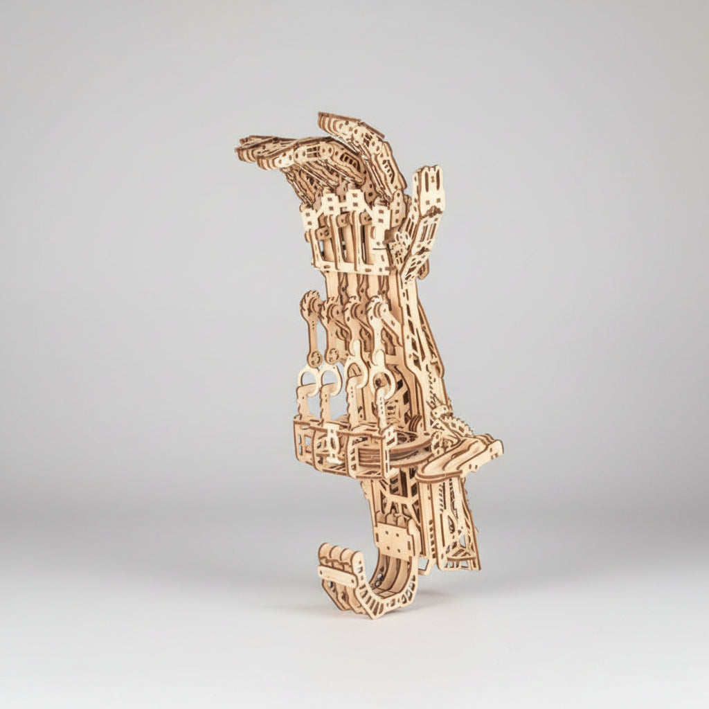 Cyber Hand Wooden Mechanical Gauntlet Kit - 3D Wooden Puzzle by Extoril