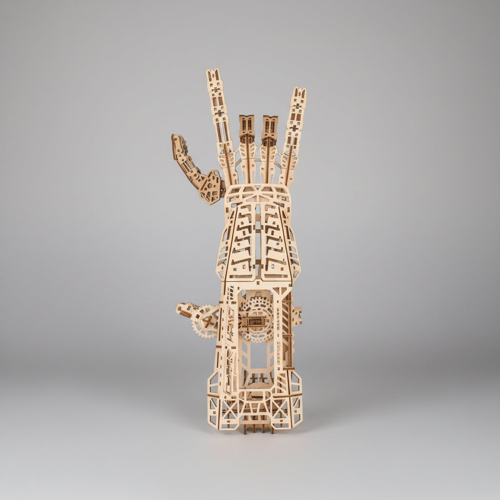 Cyber Hand Wooden Mechanical Gauntlet Kit - 3D Wooden Puzzle by Extoril