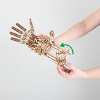Cyber Hand Wooden Mechanical Gauntlet Kit - 3D Wooden Puzzle by Extoril