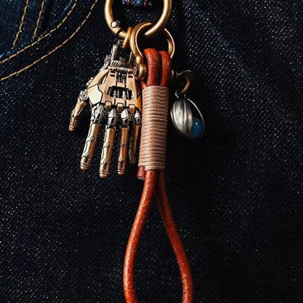 Cybernetic Hand Pendant Steampunk Necklace - Gadget by Extoril