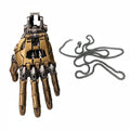 Cybernetic Hand Pendant Steampunk Necklace - Gadget by Extoril