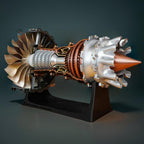 DIY 1/20 Scale TR900 Aircraft Turbofan Engine Model Kit 150+PCS - DIY Engine Model by Extoril
