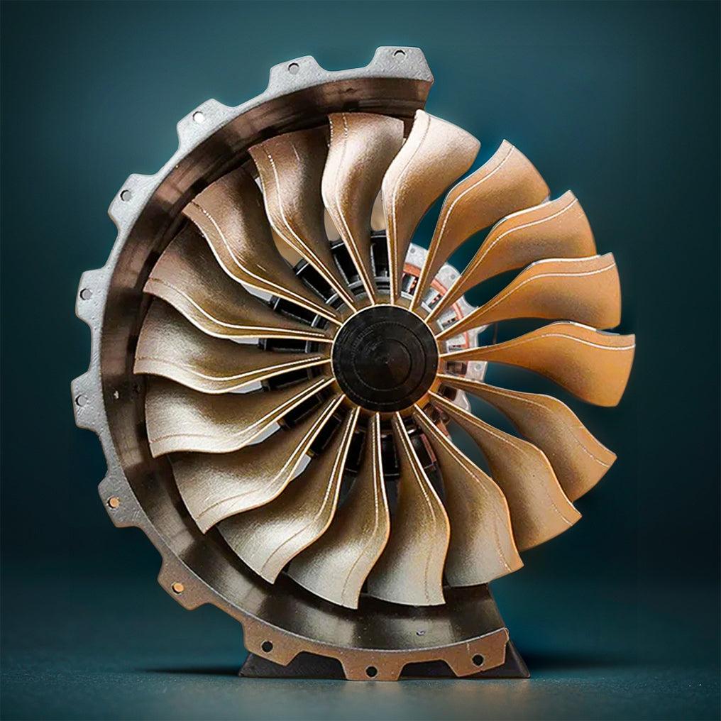 DIY 1/20 Scale TR900 Aircraft Turbofan Engine Model Kit 150+PCS - DIY Engine Model by Extoril