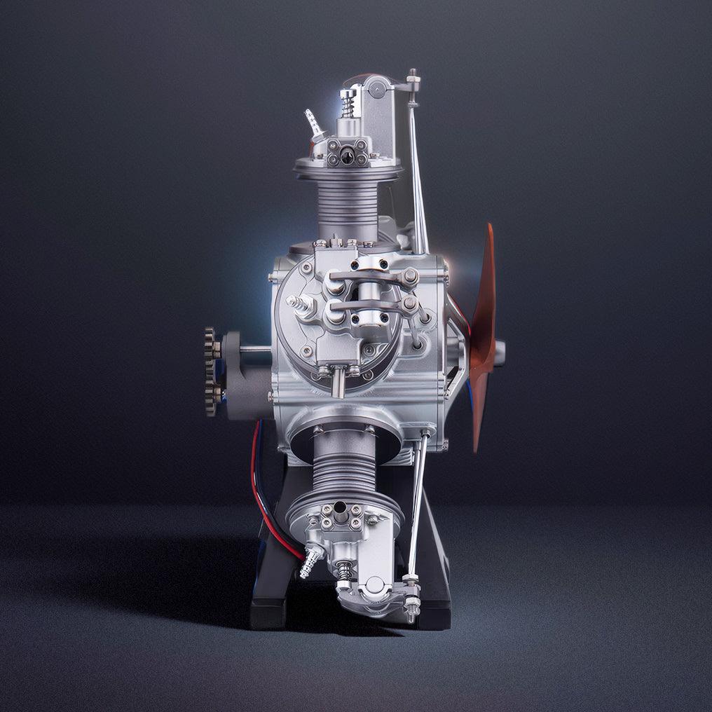 DIY 1/6 Full Metal 5 Cylinder Radial Engine Model Kit - DIY Engine Model by Extoril