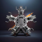 DIY 1/6 Full Metal 5 Cylinder Radial Engine Model Kit - DIY Engine Model by Extoril