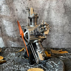 DIY 1/6 Full Metal 5 Cylinder Radial Engine Model Kit - DIY Engine Model by Extoril