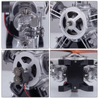 DIY 1/6 Full Metal 5 Cylinder Radial Engine Model Kit - DIY Engine Model by Extoril