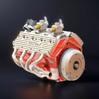 DIY 1/6 Gasoline Flathead 4-Stroke V8 Water-Cooled Engine 44CC Model Kit That Works - DIY Engine Model by Extoril