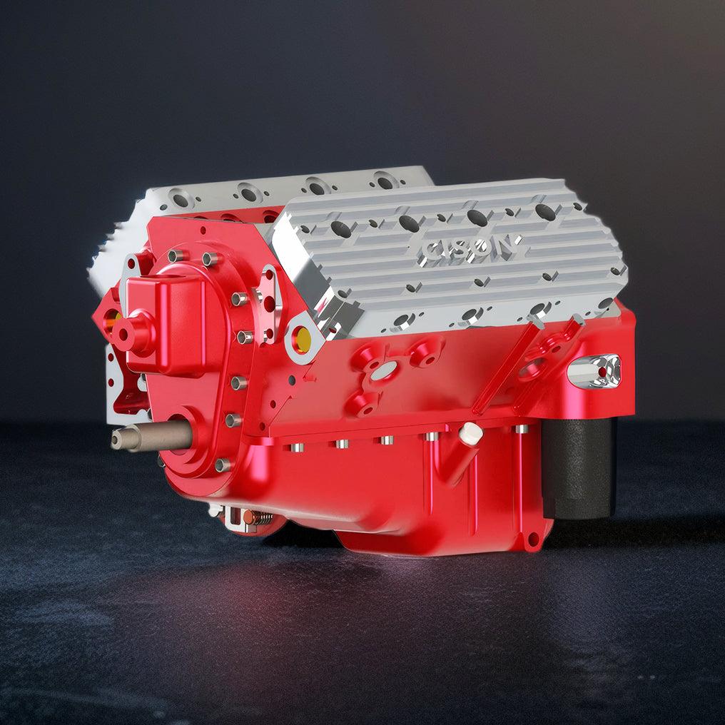 DIY 1/6 Gasoline Flathead 4-Stroke V8 Water-Cooled Engine 44CC Model Kit That Works - DIY Engine Model by Extoril
