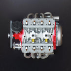DIY 1/6 Gasoline Flathead 4-Stroke V8 Water-Cooled Engine 44CC Model Kit That Works - DIY Engine Model by Extoril