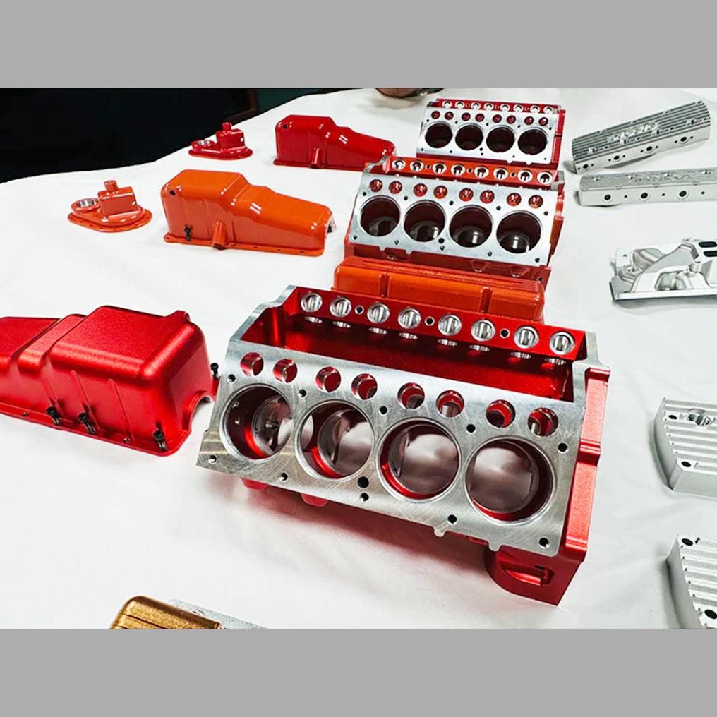 DIY 1/6 Gasoline Flathead 4-Stroke V8 Water-Cooled Engine 44CC Model Kit That Works - DIY Engine Model by Extoril