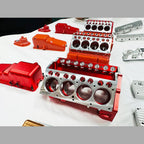DIY 1/6 Gasoline Flathead 4-Stroke V8 Water-Cooled Engine 44CC Model Kit That Works - DIY Engine Model by Extoril