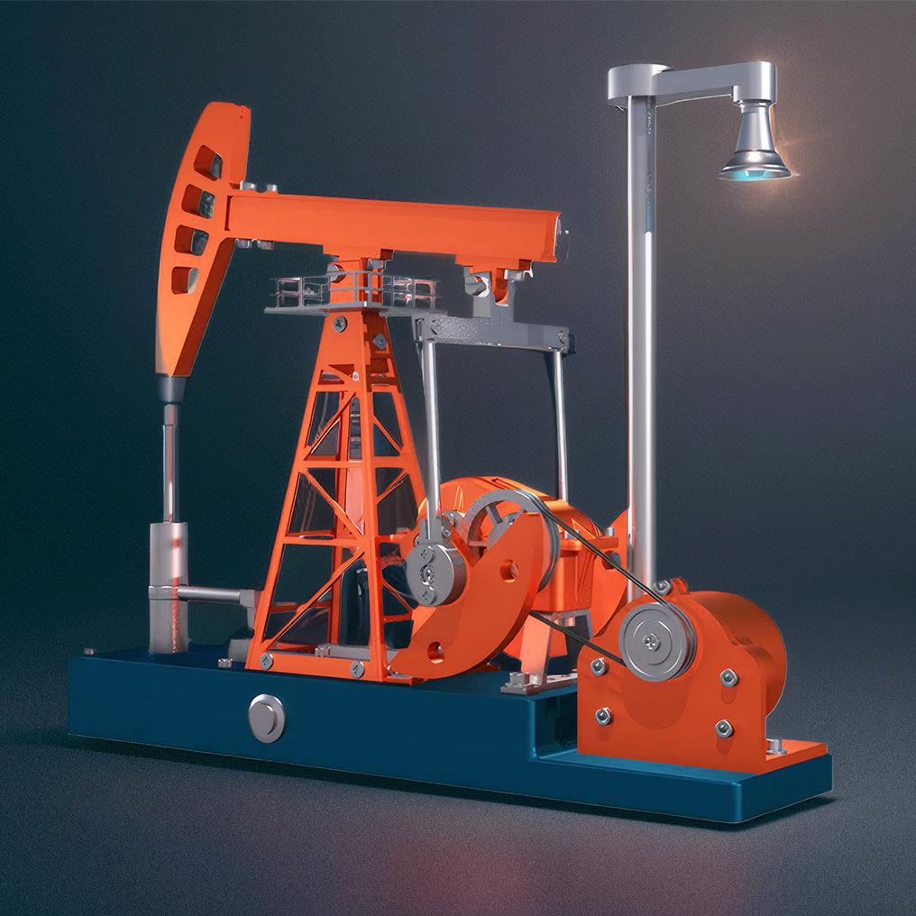 DIY Educational 3D Metal Oilfield Working Equipment with Pumping Unit that Works - DIY Engine Model by Extoril