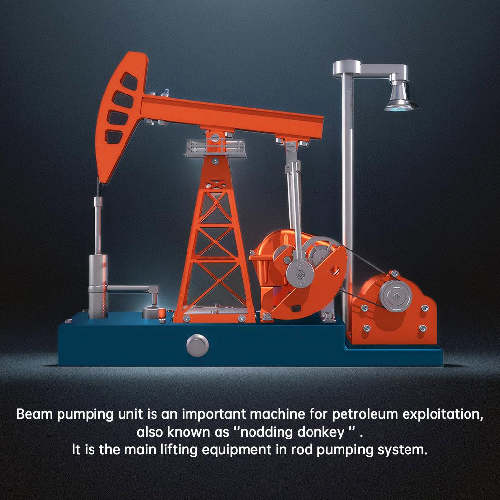DIY Educational 3D Metal Oilfield Working Equipment with Pumping Unit that Works - DIY Engine Model by Extoril