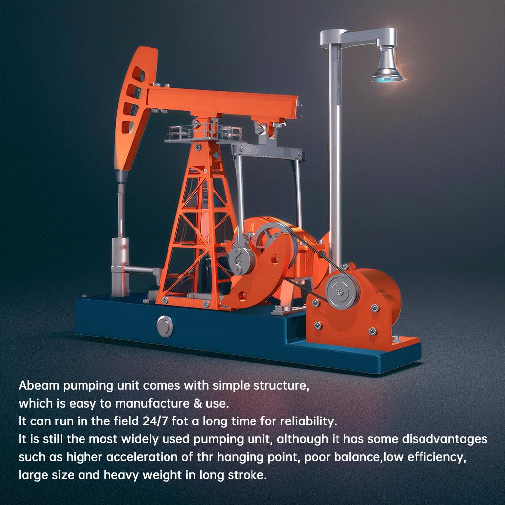 DIY Educational 3D Metal Oilfield Working Equipment with Pumping Unit that Works - DIY Engine Model by Extoril