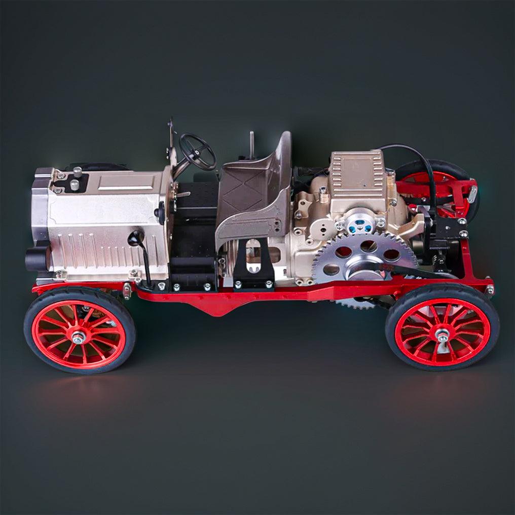 DIY Educational Metal Mechanical Classic Car Mini Electric Single-cylinder Engine Assembly Kit - DIY Engine Model by Extoril