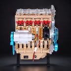 DIY Full Metal 4 Cylinder Car Engine Assembly Kit - DIY Engine Model by Extoril