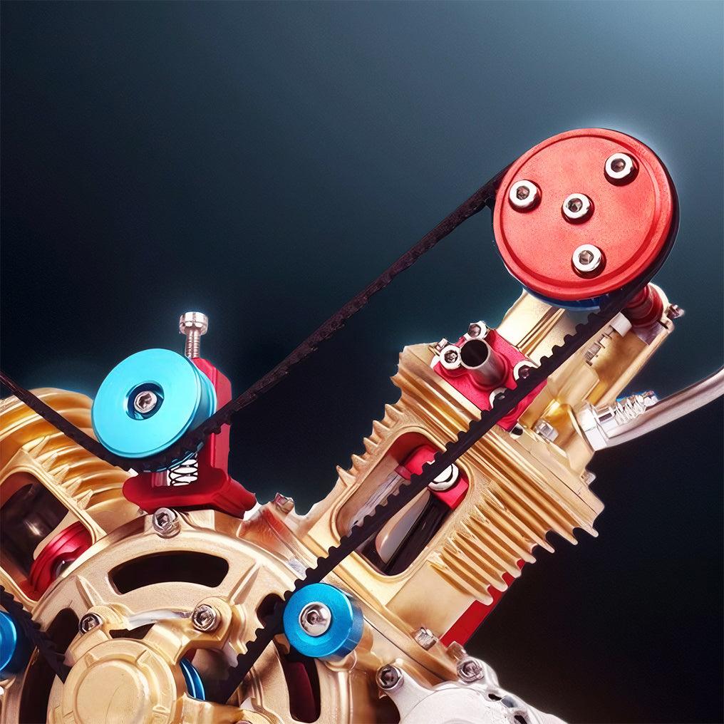 DIY Full Metal V2 Car Engine Assembly Kit that Work - DIY Engine Model by Extoril