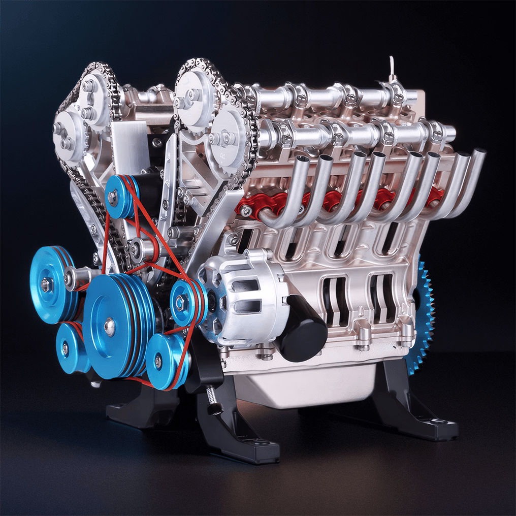 DIY Full Metal V8 Engine Model Kit RC 1: 3 Mini V8 Motor That Run 500+Pcs - DIY Engine Model by Extoril