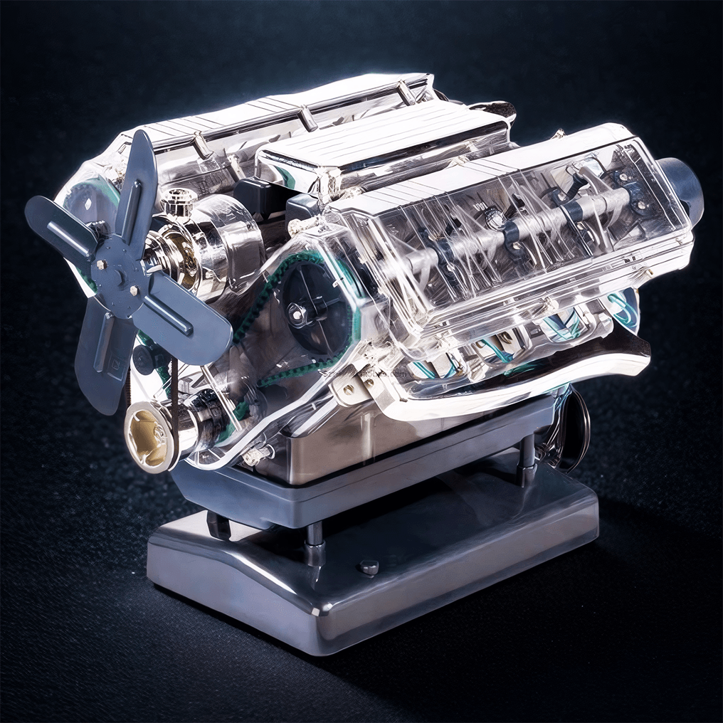 DIY Mini V8 Engine Model Kit - home decor by Extoril