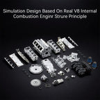 DIY Mini Motor V8 Engine RC Performance V8 Engine - DIY Engine Model by Extoril