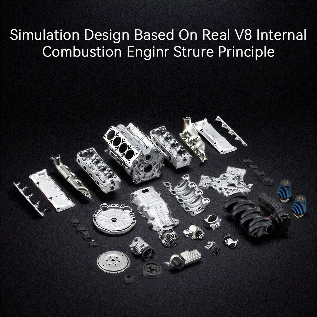 DIY Mini Motor V8 Engine RC Performance V8 Engine - DIY Engine Model by Extoril
